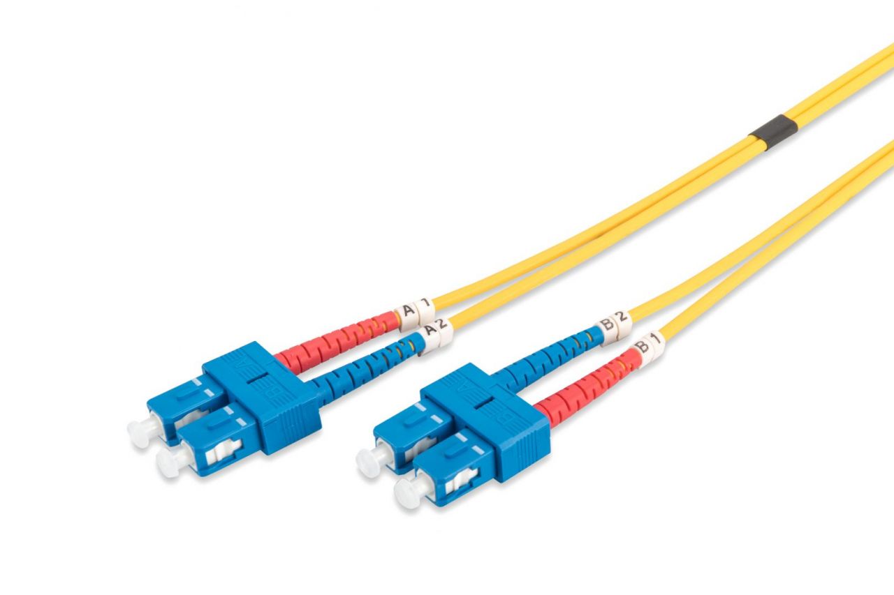 Digitus DK-2922-05 száloptikás kábel 5 M SC I-VH OS2 Yellow