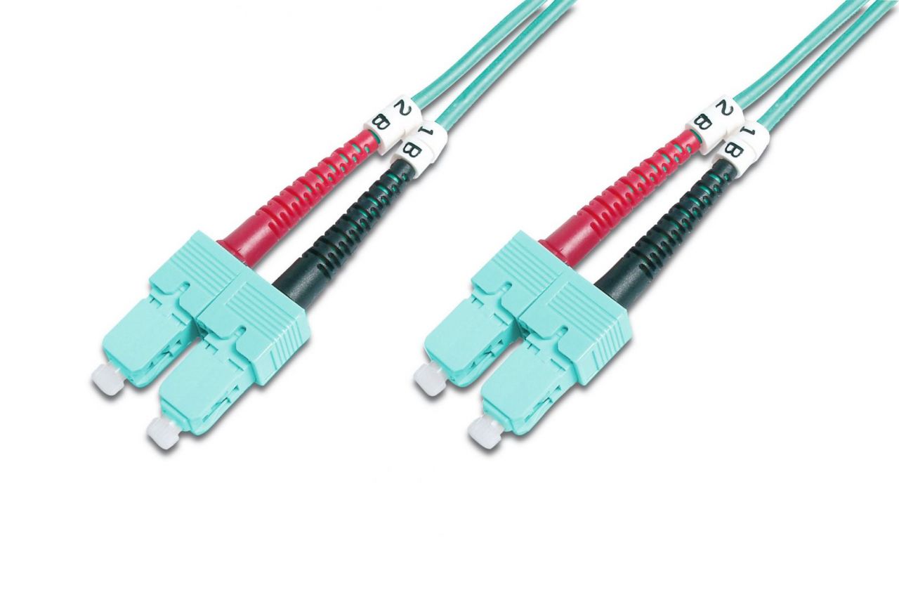 Digitus DK-2522-01/3 száloptikás kábel 1 M SC I-VH OM3 Blue