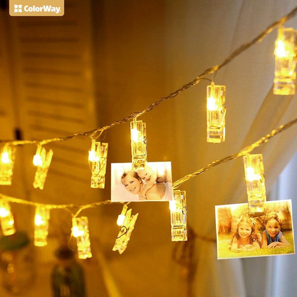 ColorWay LED garland photo clip string light 40 LED/4.2M