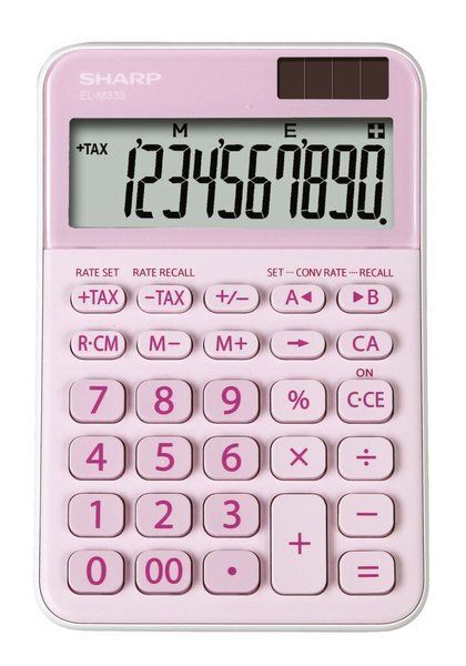 Sharp EL-M335BPK Asztali számológép Pink