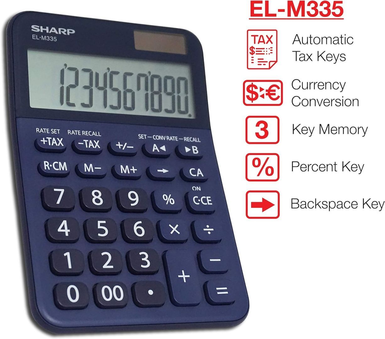 Sharp EL-M335BBL Asztali számológép Blue