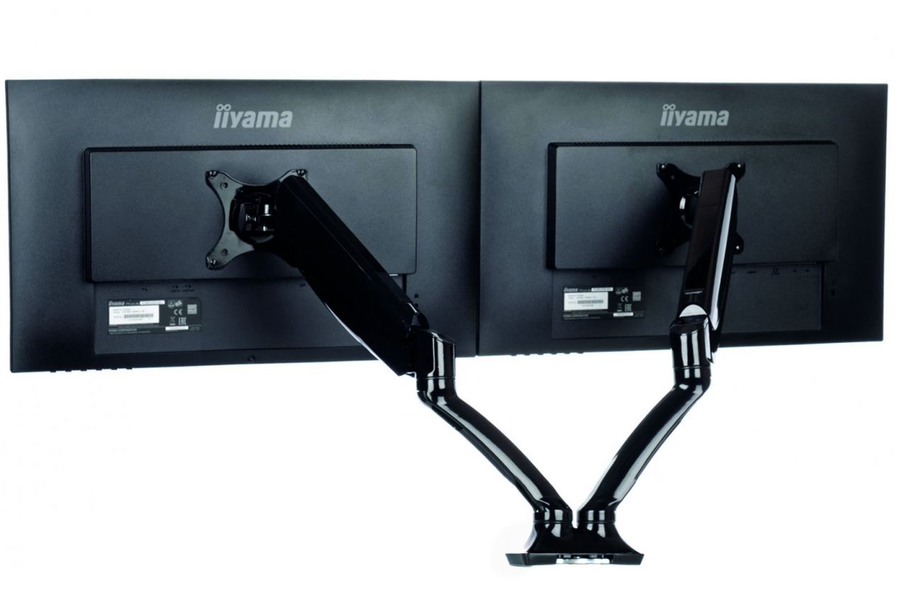 iiyama DS3002C-B1 Sleek And Stylish Dual Gas Spring Arm Black