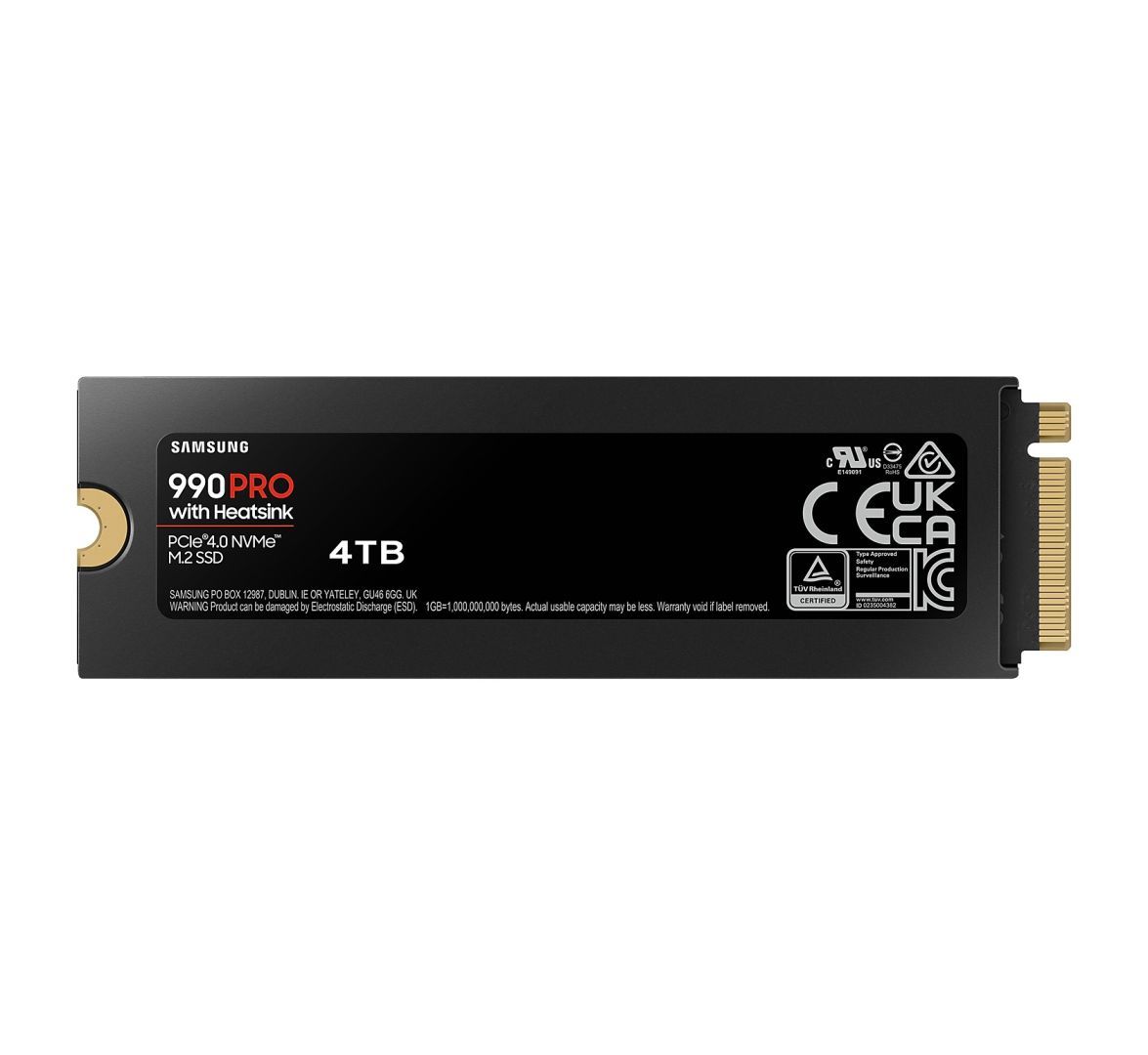 Samsung 4TB M.2 2280 NVMe 990 Pro with Heatsink