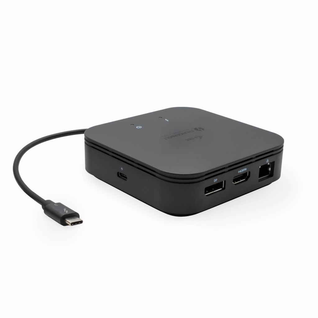 I-TEC Thunderbolt 3 Travel Dock Dual 4K Display with Power Delivery 60W + i-tec Universal Charger 77 W Black