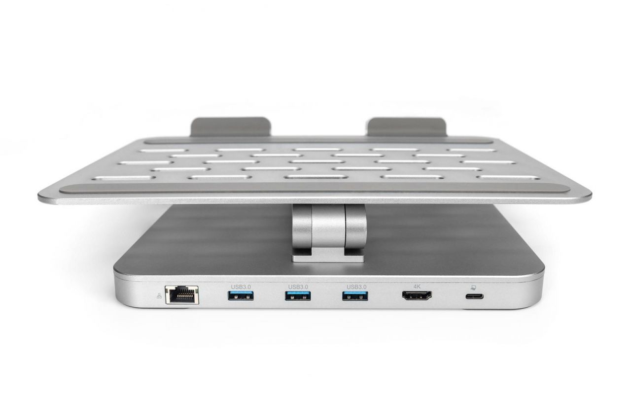 Digitus DA-90429 Variable Notebook/Tablet Stand with 6-port USB-C Docking Station
