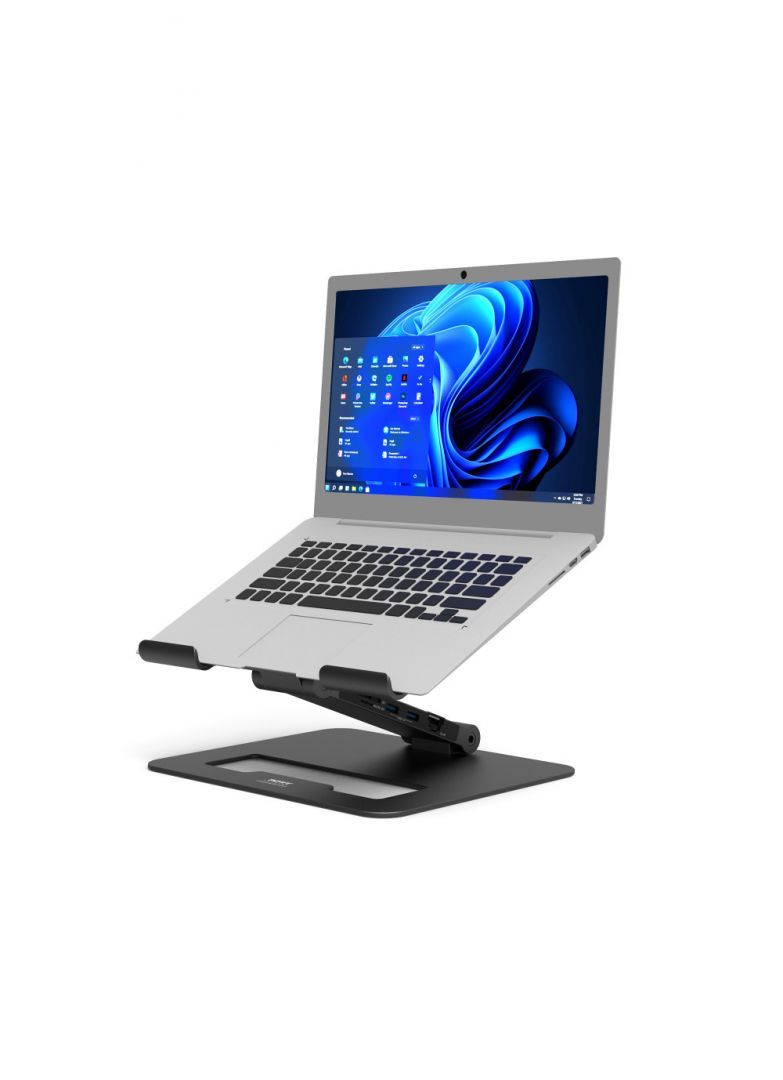 Port Designs 2 In 1 USB-C Docking Station With Notebook Stand