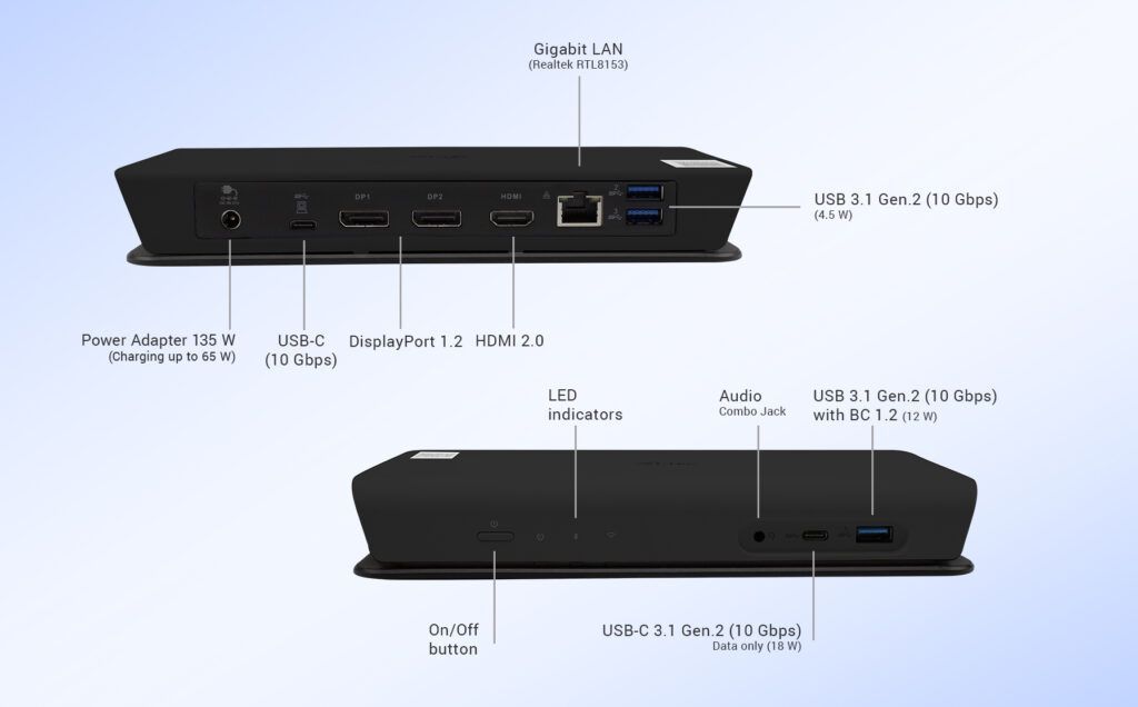 I-TEC USB-C Smart Docking Station Triple Display + Power Delivery 65W