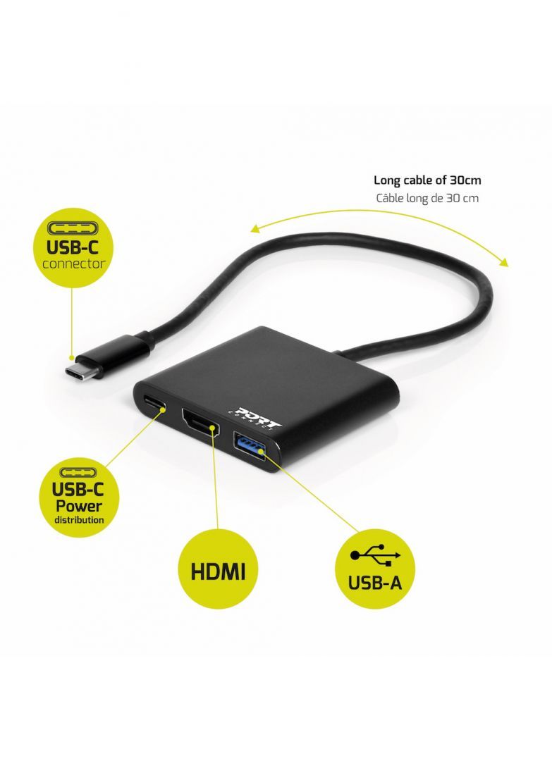 Port Designs USB-C Mini Docking Station With HDMI
