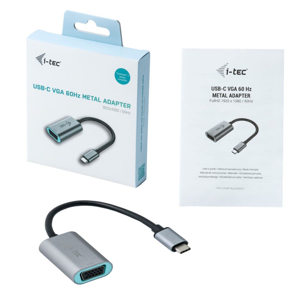 I-TEC USB-C Metal VGA Adapter 1080p/60Hz