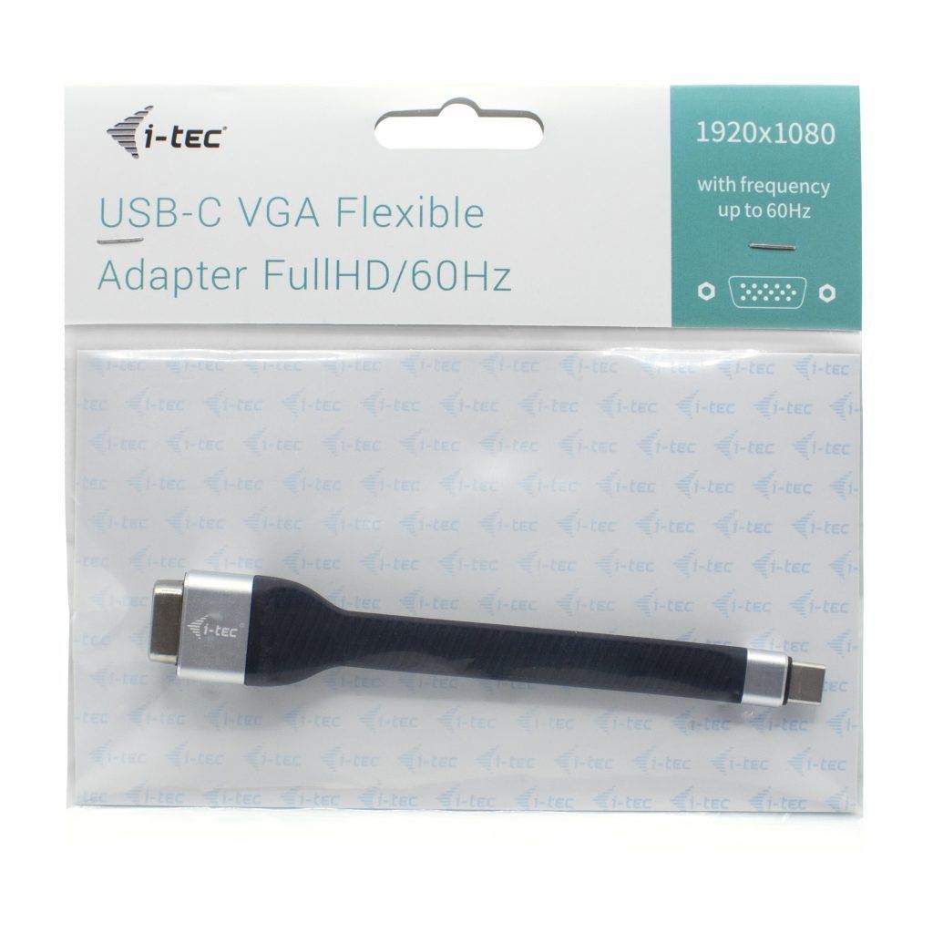 I-TEC USB-C Flat VGA Adapter 1920 x 1080p/60Hz Black