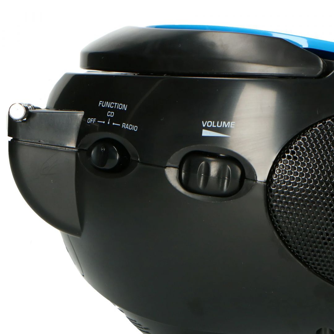 Lenco SCD-24 Portable stereo FM radio with CD player Blue/Black