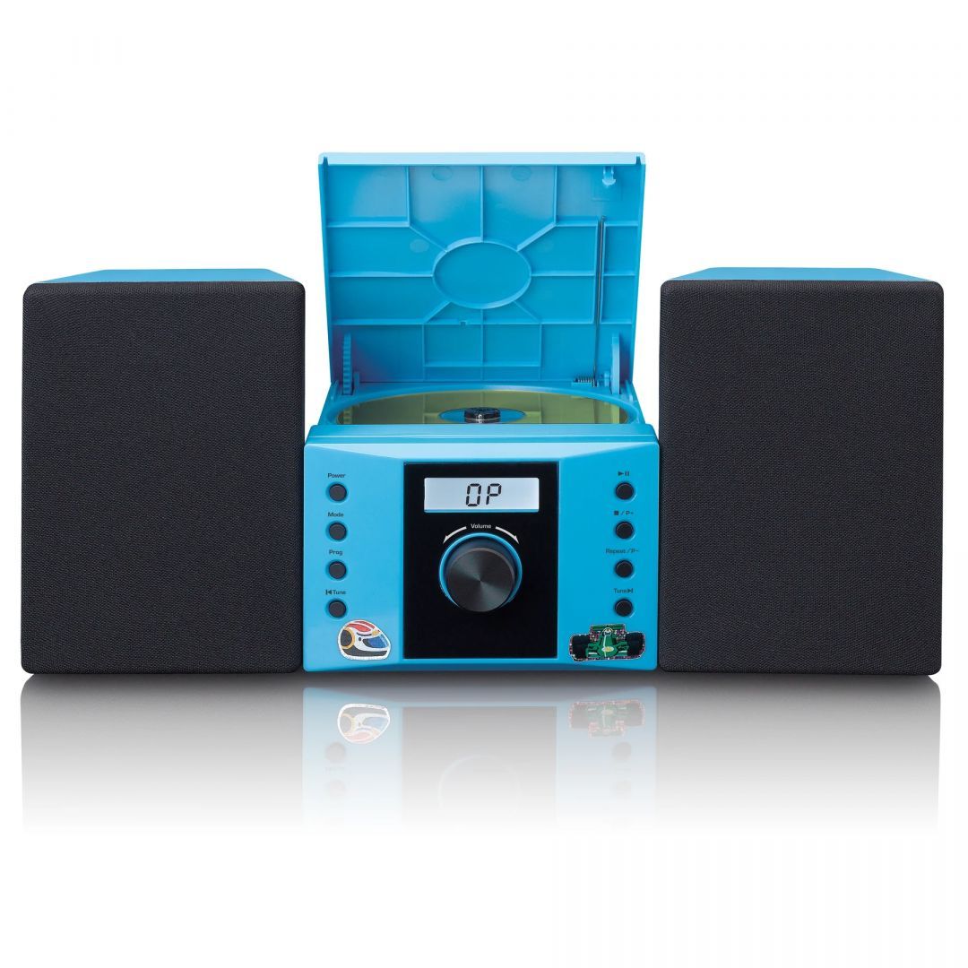 Lenco MC-013BU Stereo System with FM radio and CD player Blue