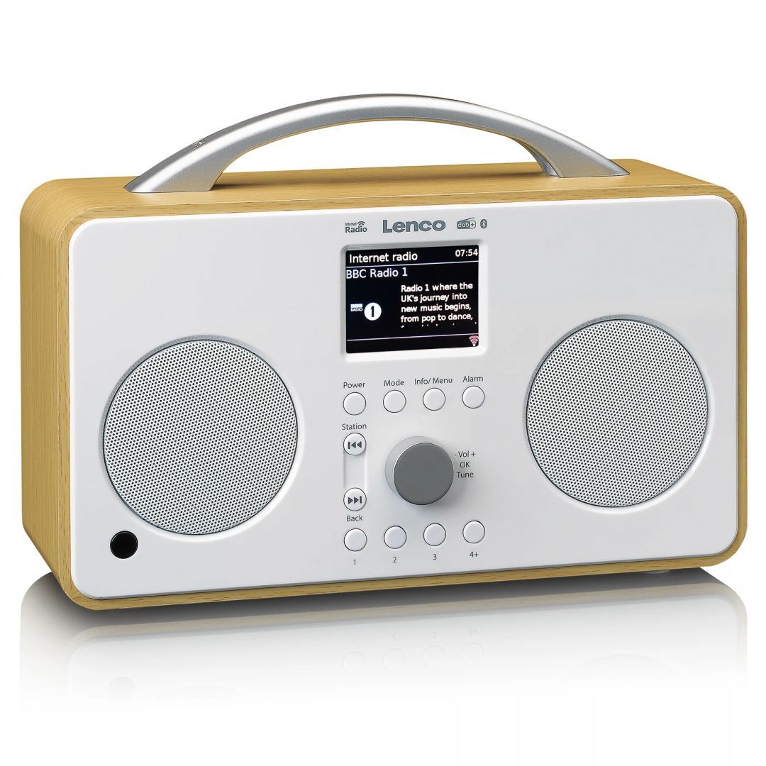 Lenco PIR-645WH Internet, DAB, FM RADIO, Bluetooth White