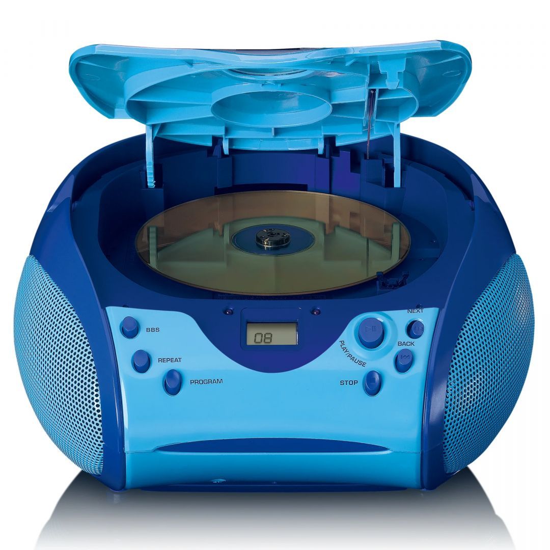 Lenco SCD-24PK Kids portable stereo FM radio with CD player Blue
