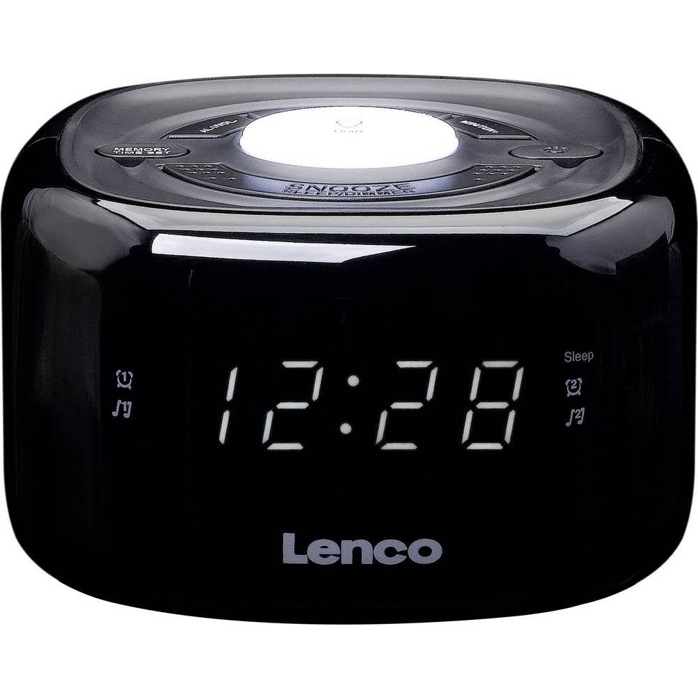Lenco CR-12 FM Clock Radio Black