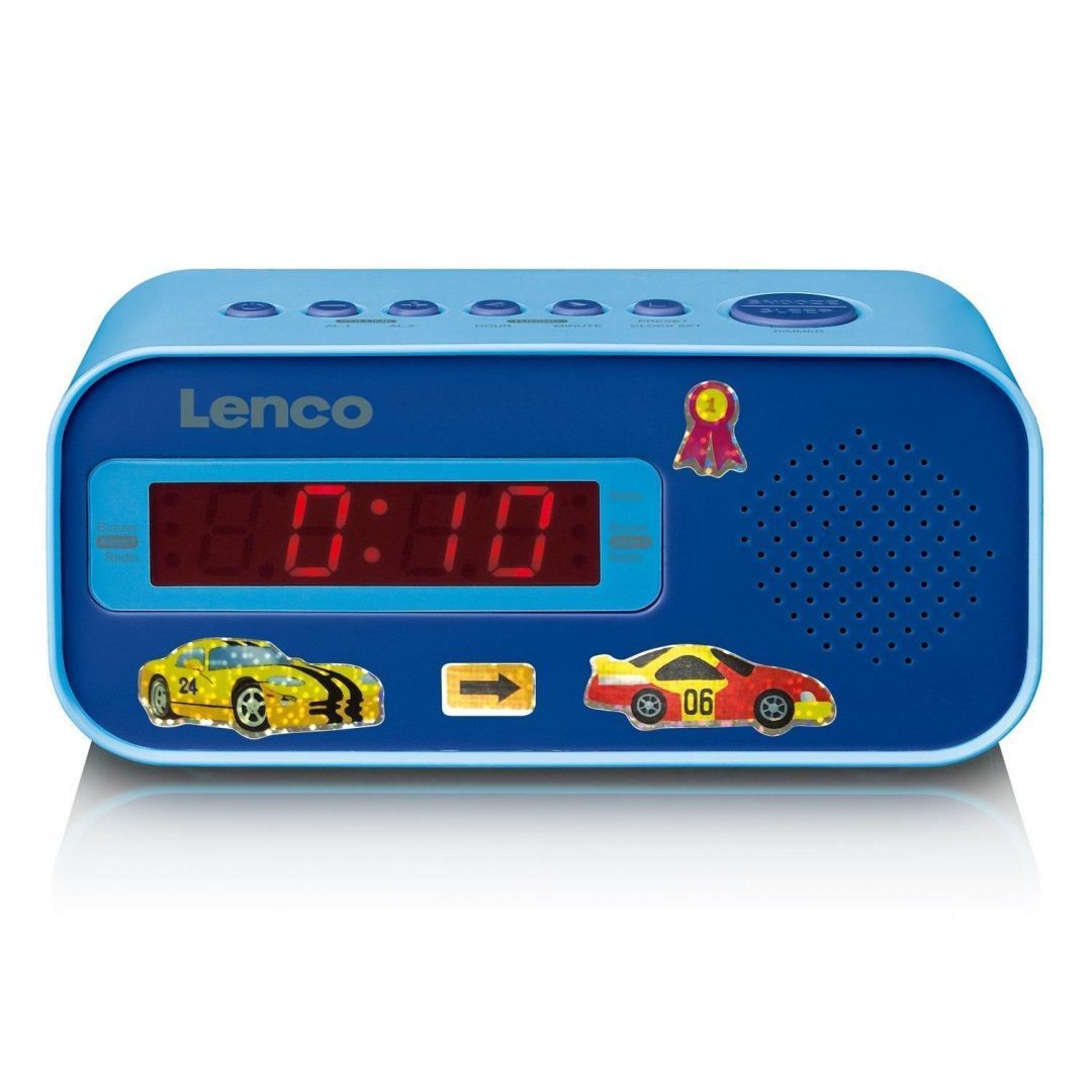 Lenco CR-205 Alarm Clock Radio Blue