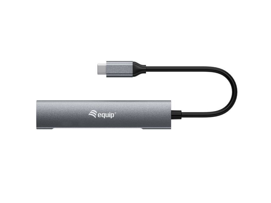 EQuip 4-Port USB 3.2 Gen1 USB-C Hub Grey