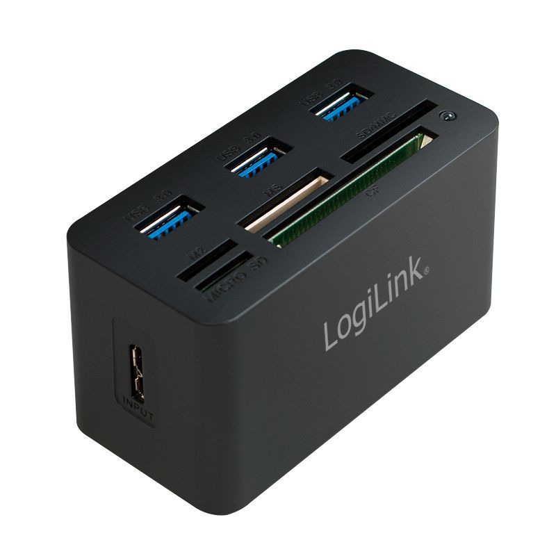 Logilink CR0042 USB 3.0 Hub with All-in-One Card Reader