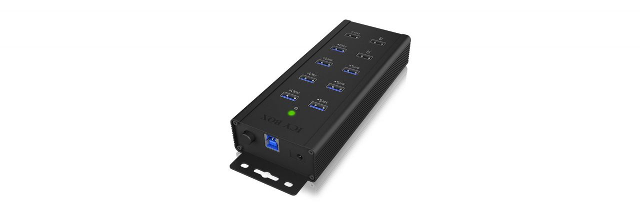 Raidsonic IcyBox IB-HUB1703-QC3 7 port USB3.0 Hub with 3 charge ports
