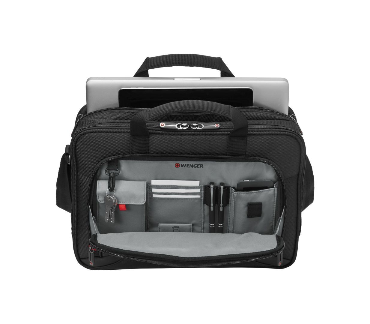 Wenger Prospectus Laptop Briefcase with Tablet Pocket 16" Black