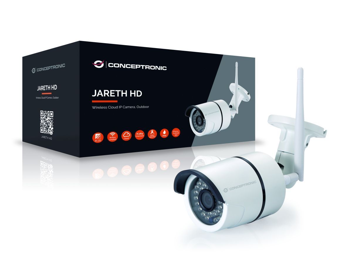 Conceptronic JARETH02W HD Wireless Cloud IP Camera Outdoor White