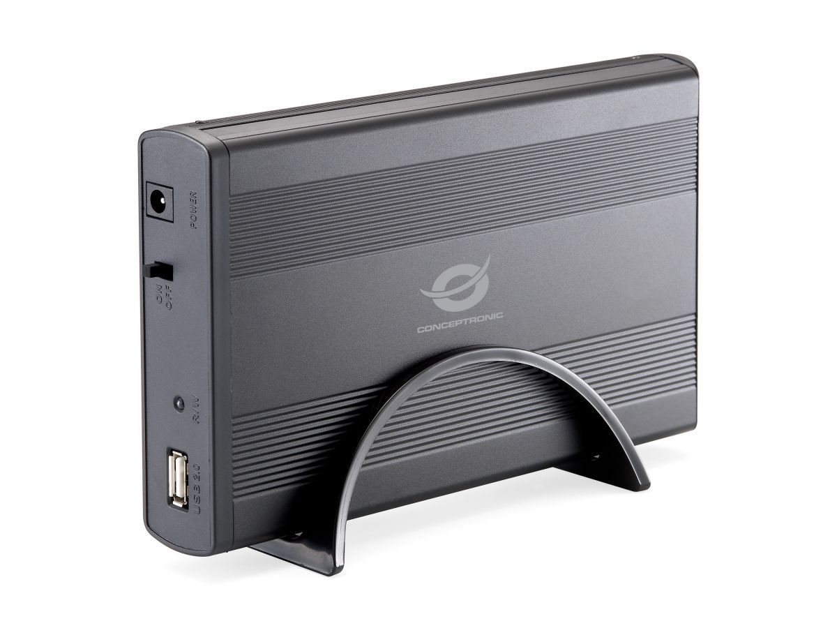 Conceptronic 3,5" USB 2.0 SATAIII HDD Enclosure Black