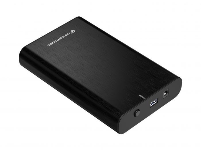 Conceptronic 2,5"/3,5" USB 3.0 SATA HDD/SSD Enclosure Black