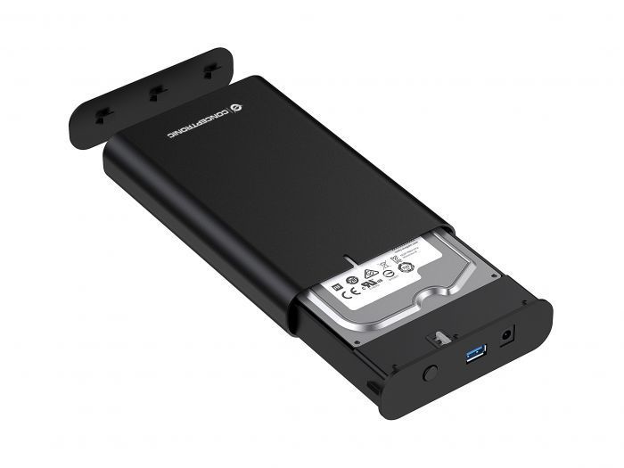 Conceptronic 2,5"/3,5" USB 3.0 SATA HDD/SSD Enclosure Black