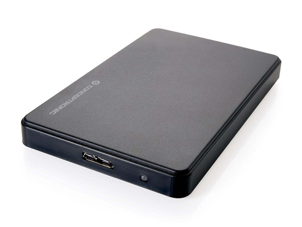 Conceptronic 2,5" USB 3.0 SATAIII HDD/SSD Enclosure Black