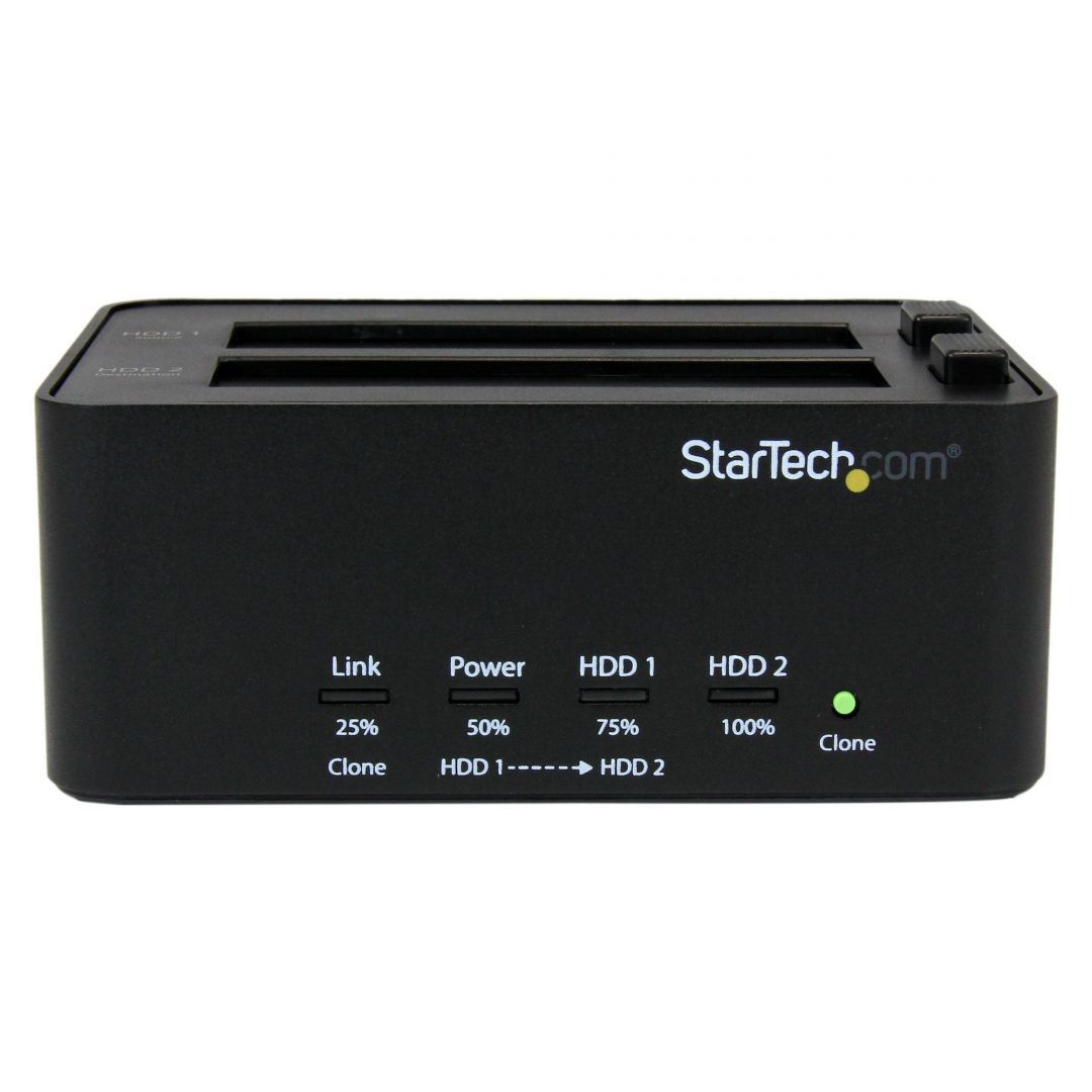 Startech SATDOCK2REU3 USB Docking Station for 2,5 and 3,5 inch SATA Hard Drives Black