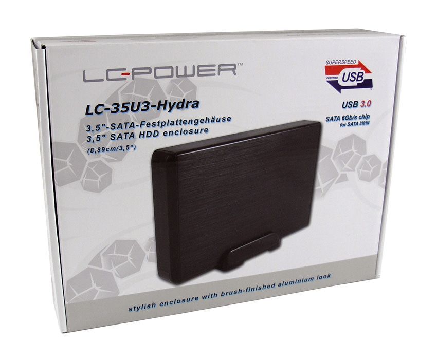 LC Power LC-35U3 Hydra 3,5" USB 3.0 Enclosure Black