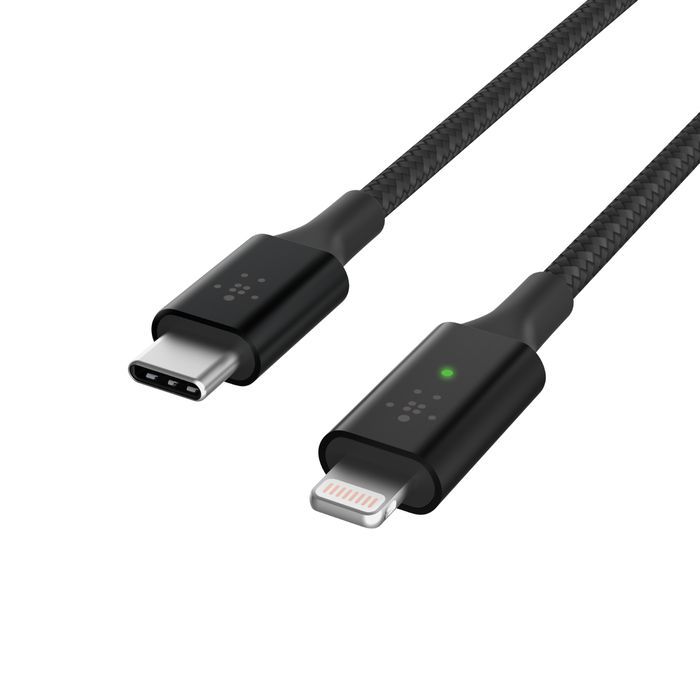 Belkin USB-C to Lightning male/male cable 1,2m Black