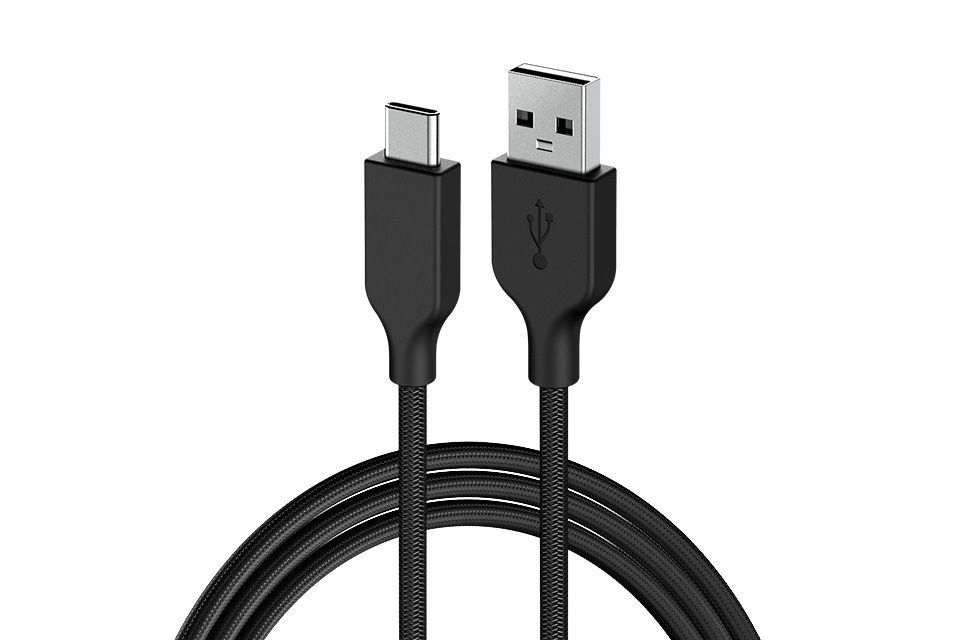 Genius ACC-A2CC-3A USB-A to USB-C 3A QC3.0 charging cable & data 1m Black