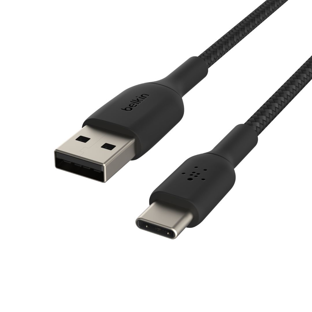 Belkin Braided USB-C to USB-A Cable 3m Black