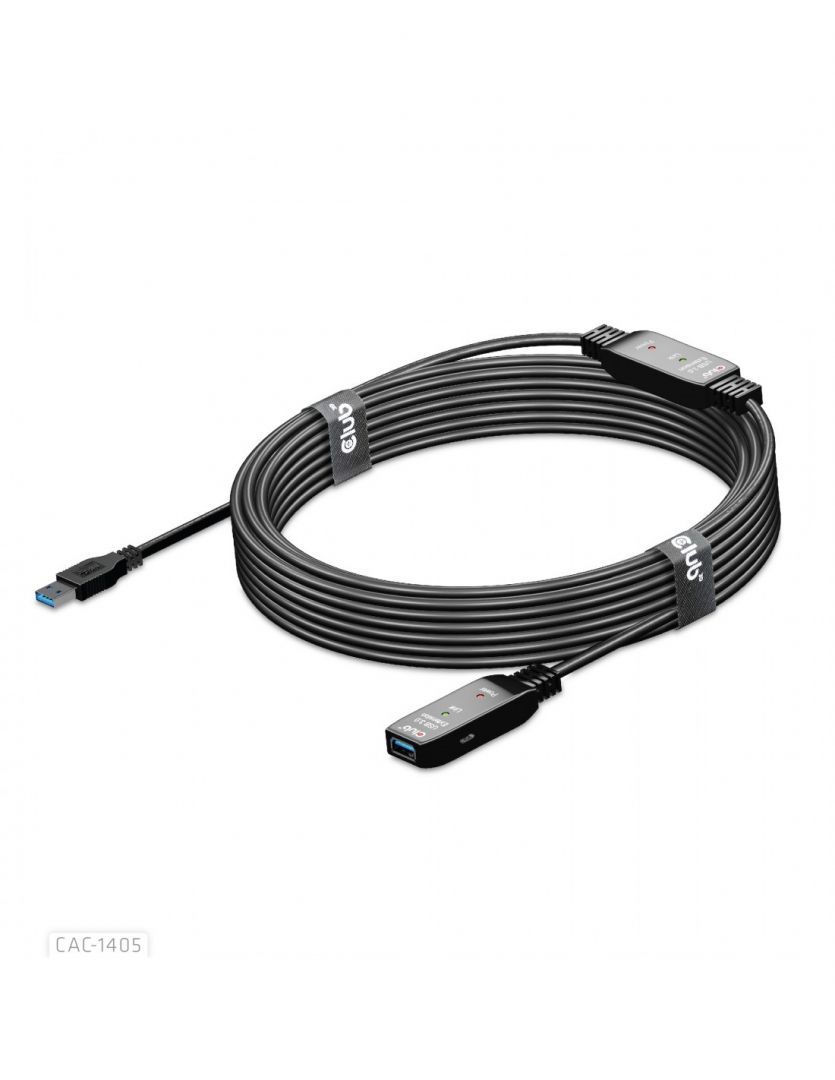 Club3D USB 3.2 Gen1 Active Repeater Cable 10m Black