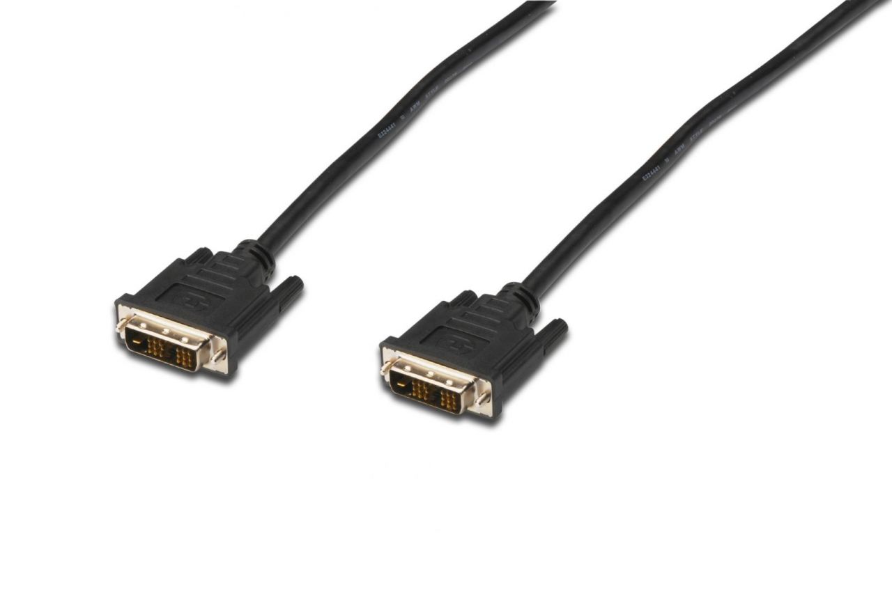 Assmann DVI connection cable, DVI-D (Single Link) (18+1) 2m Black