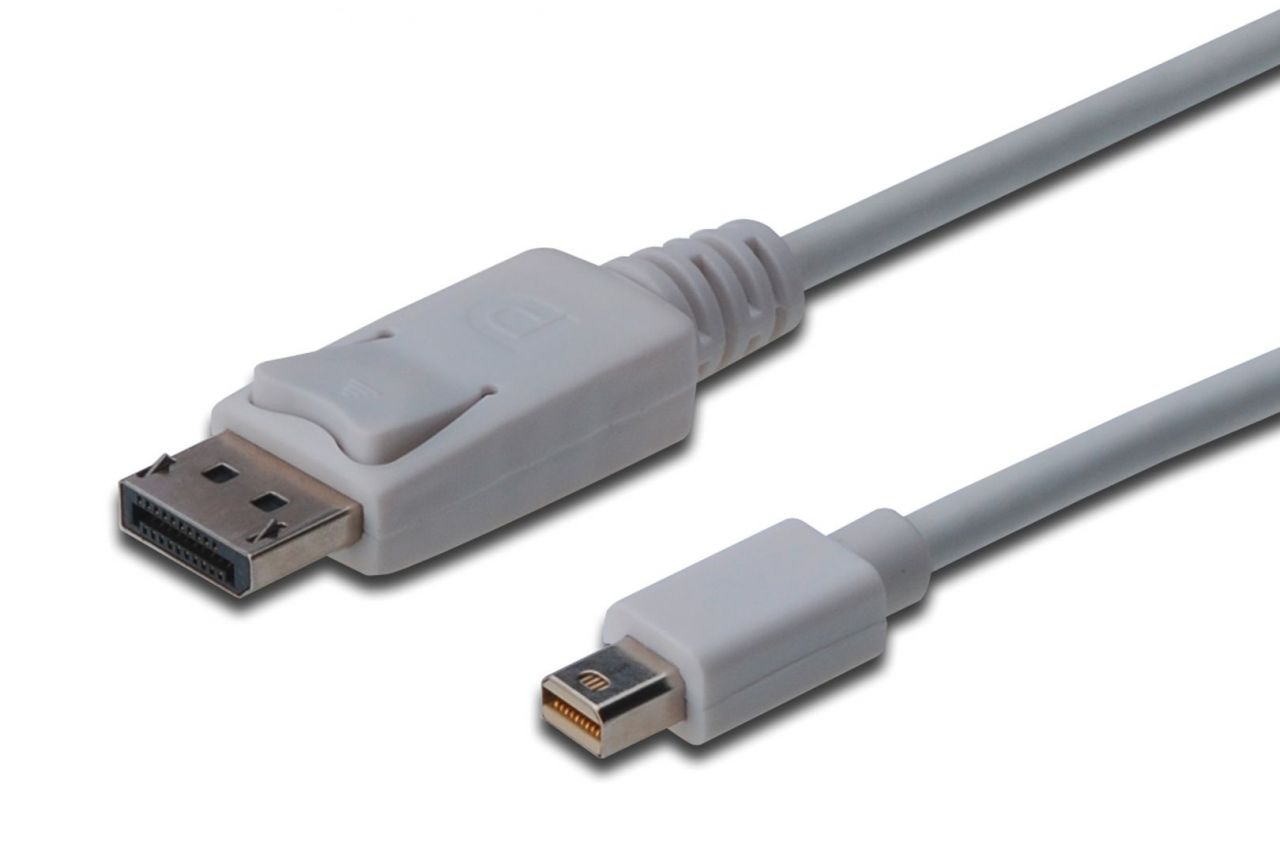 Assmann DisplayPort connection cable, mini DP - DP 3m White