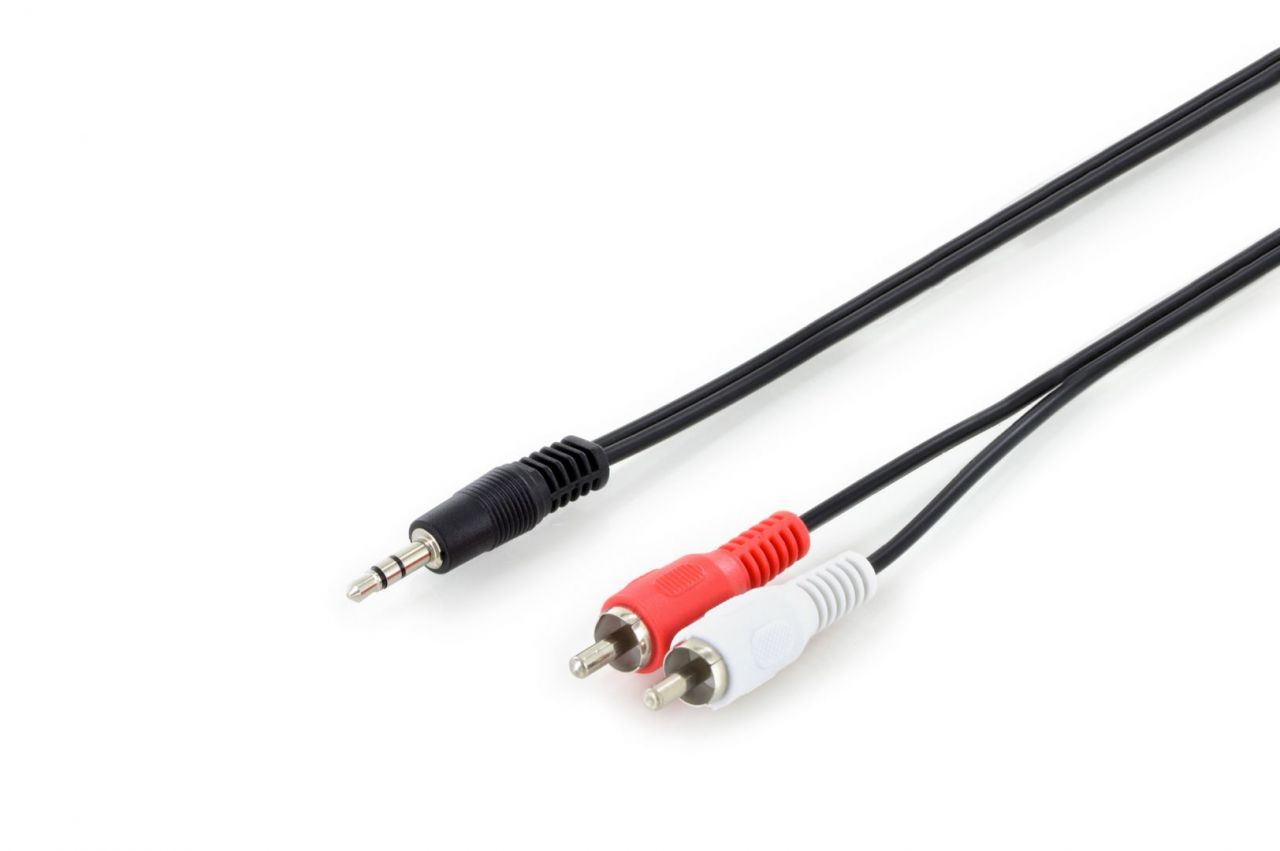 Digitus Audio adapter cable, stereo 3,5mm - 2x RCA