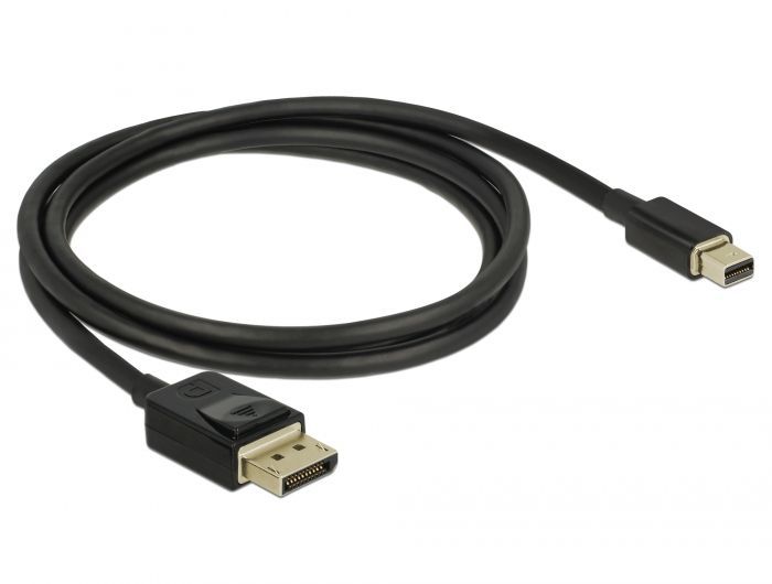 DeLock Mini DisplayPort to DisplayPort cable 8K 60 Hz 1m DP 8K certified