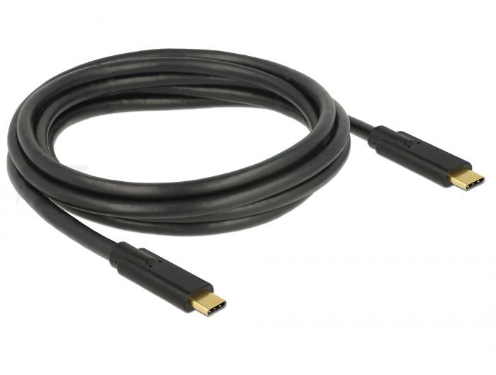 DeLock USB 3.1 Gen 1 (5 Gbps) cable Type-C to Type-C 2m 5A E-Marker
