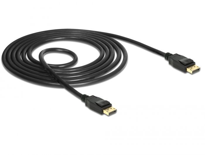 DeLock Displayport 1.2 male > Displayport male 4K 60 Hz 1,5m Cable Black