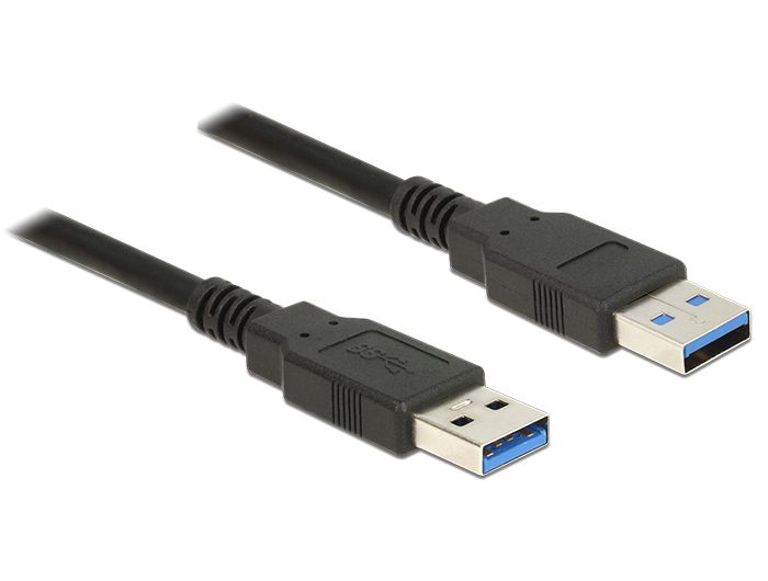 DeLock Cable USB 3.0 Type-A male > USB 3.0 Type-A male 1,5m Black