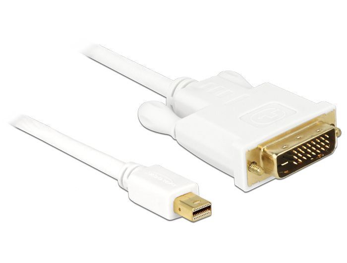 DeLock Cable mini Displayport male to DVI-D (Dual Link) (24+1) male 2m