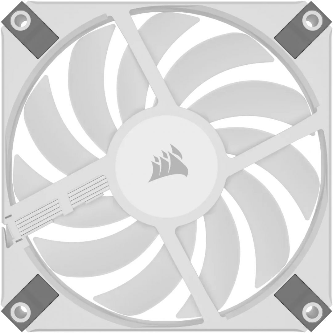 Corsair iCUE AF120 RGB SLIM 120mm PWM Fluid Dynamic Bearing Fan Twin Pack White