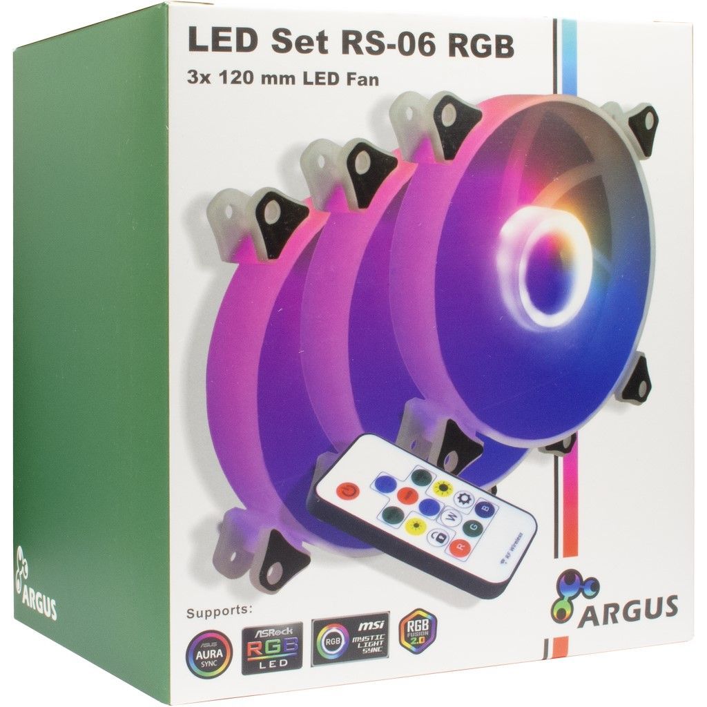 Inter-Tech ARGUS RGB-FAN SET RS-06