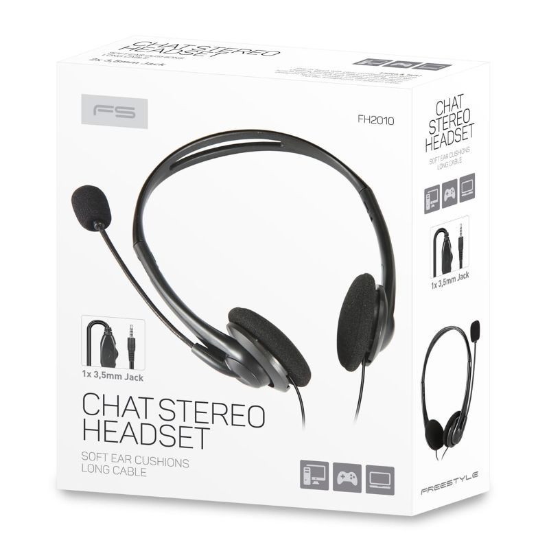 Platinet Freestyle 2010 Chat Stereo Headset Black