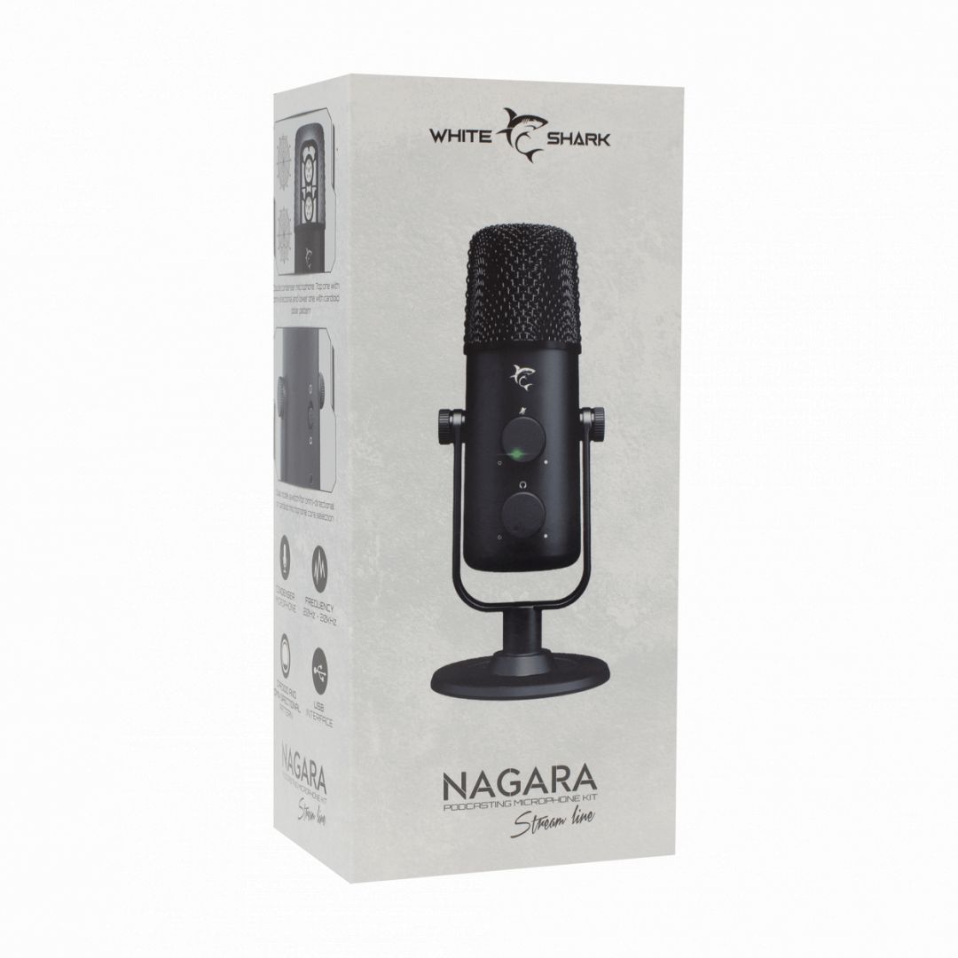 White Shark Nagara microphone Black