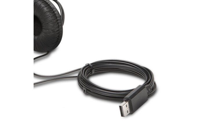 Kensington K97601WW USB Hi-Fi Headphones with Mic Black