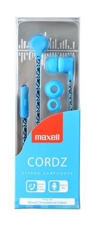 Maxell MXSCORDZBL Headset Blue