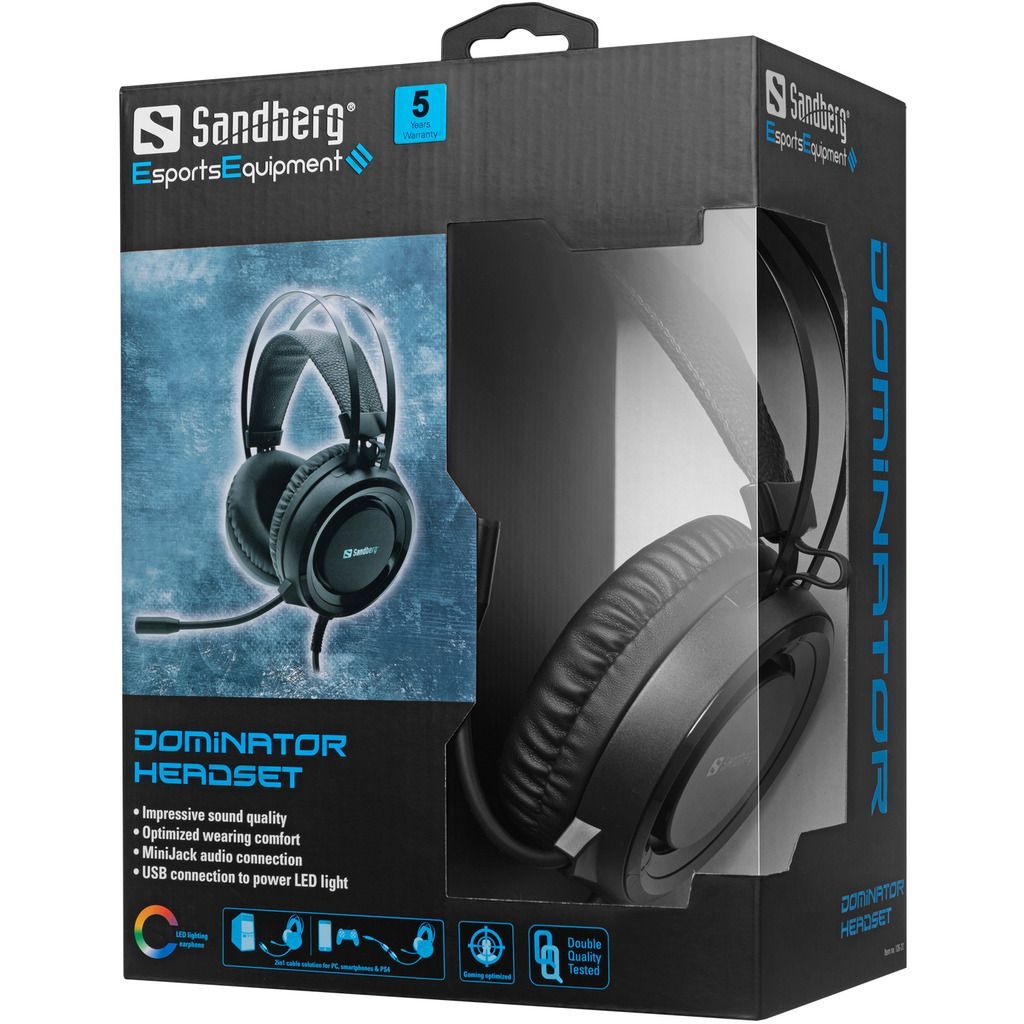 Sandberg Dominator Headset Black